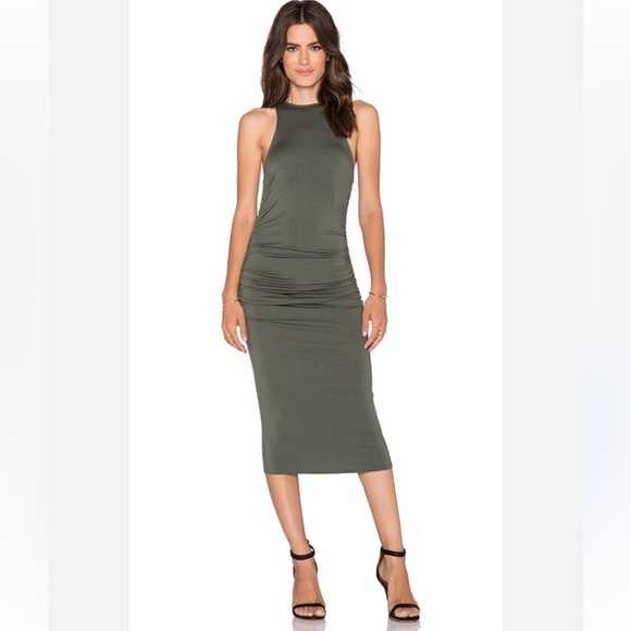 Rachel Pally x Revolve Green Sleeveless Halter Bodycon Maxi Dress | L - Picture 1 of 5